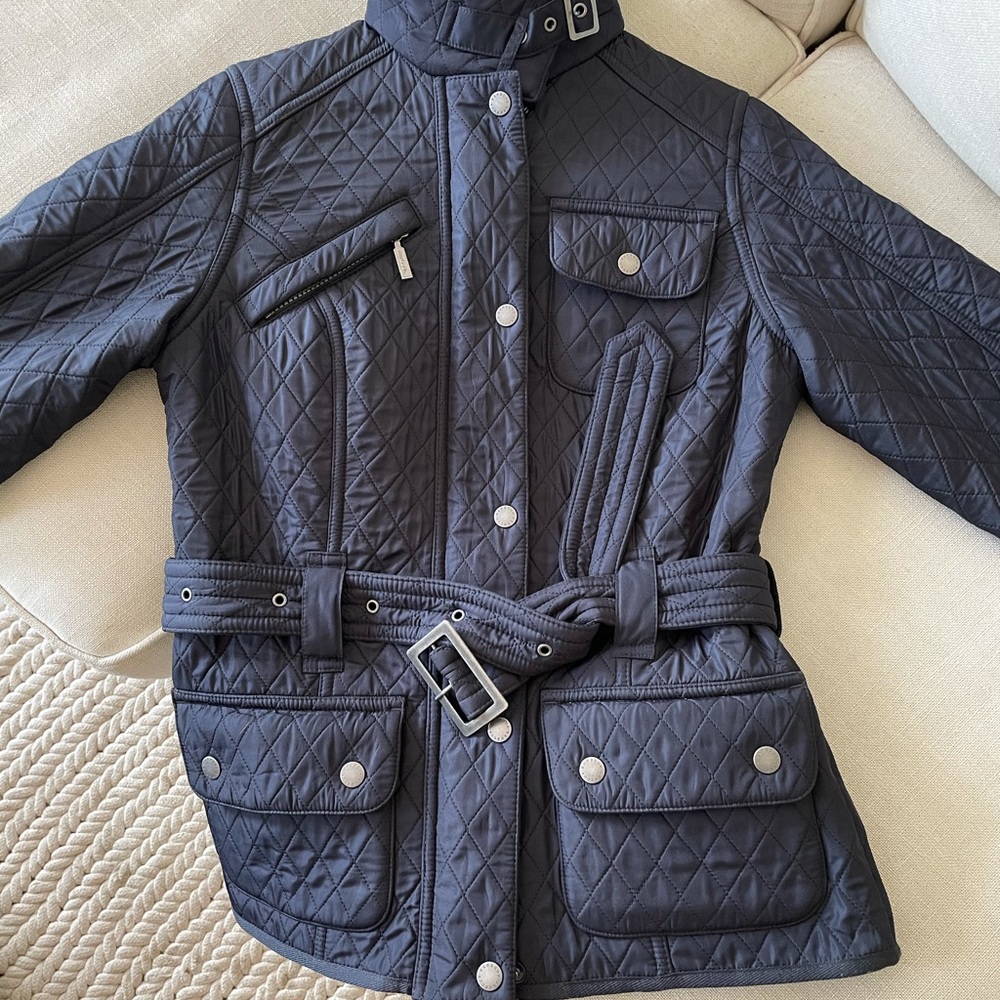 Barbour belted jacket - Picture 3 of 12